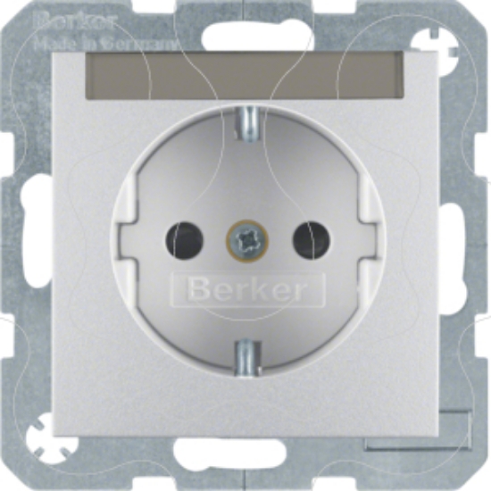 Imagem de S.1/B.x - Schuko p.etiq. obtur., alum mt