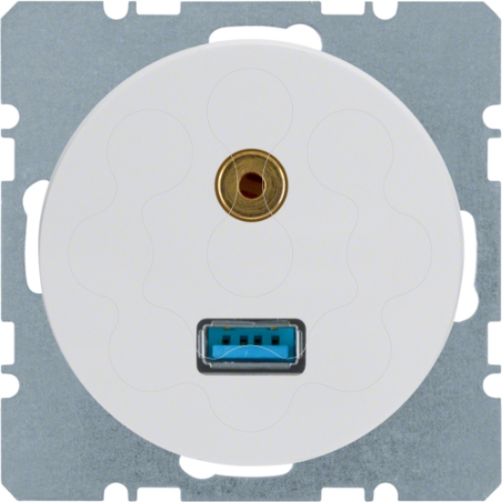 Imagem de R.1/R.3 - USB / jack 3.5mm, branco