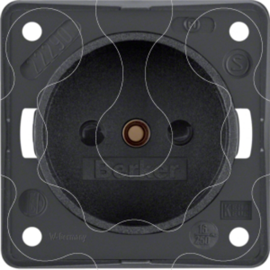 Imagem de Integro - tomada 2P obtur, antracite mt