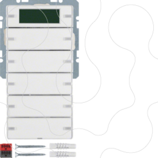 Imagem de Q.1 - BP KNX 5 teclas+termóst., branco