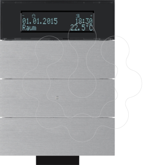 Imagem de B.IQ - BP KNX IV 3 tec+termóst, alu