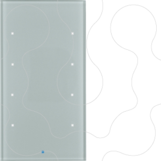 Imagem de TS Sensor - tecla x4 c/BCU, vidro alum