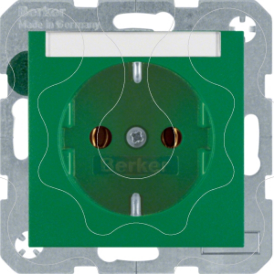 Imagem de S.1/B.x - tom. Schuko p.etiq., verde mt