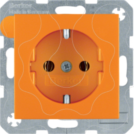 Imagem de S.1/B.x - tomada Schuko, laranja mate