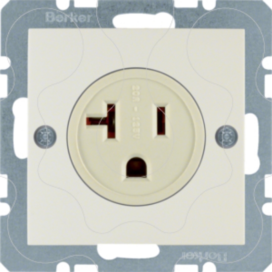 Imagem de S.1/B.x - tomada NEMA 5-20 R, creme