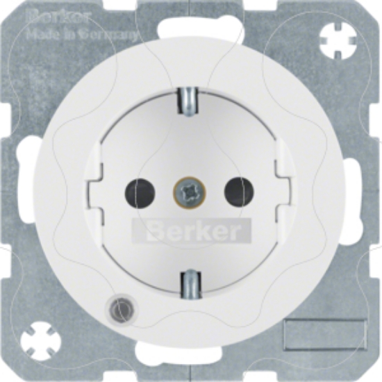 Imagem de R.1/R.3 - Schuko c/LED controlo, branco