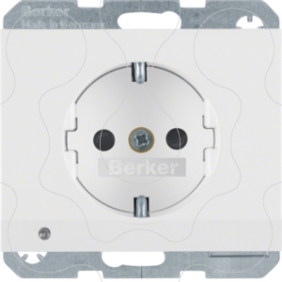 Imagem de K.1/K.5 - Schuko c/LED orient., branco