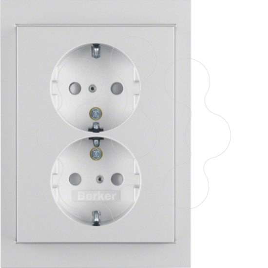 Imagem de K.1/K.5 - Schuko x2 monob.obtr, alum lac