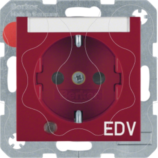 Imagem de "S.1/B.x - Schuko ""EDV"" p-etq c/LED, encr"