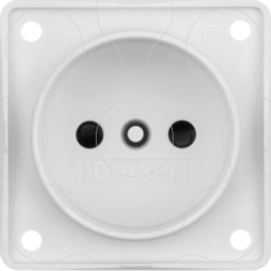 Imagem de Integro - tomada 2P obtur, branco mate