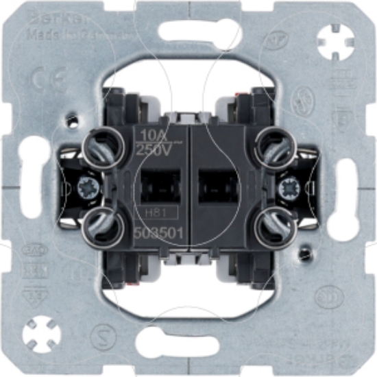 Imagem de Botão duplo, 2 ent., 1NA+1NF, 10A 250V