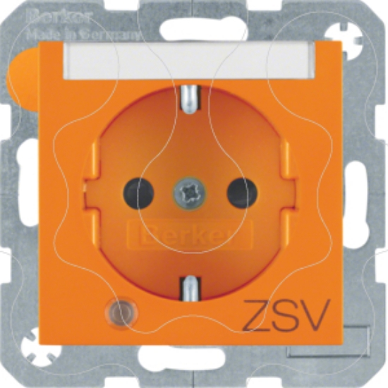 Imagem de "S.1/B.x - Schuko ""ZSV"" p-etq c/LED, larj"
