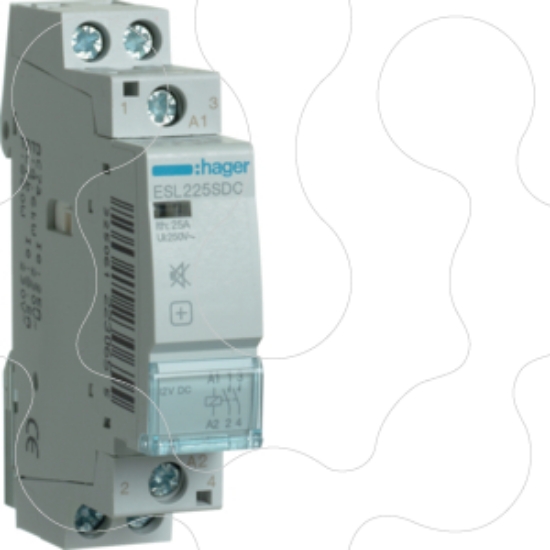 Imagem de Contactor silencioso 25A, 2NA, 12V DC 1M