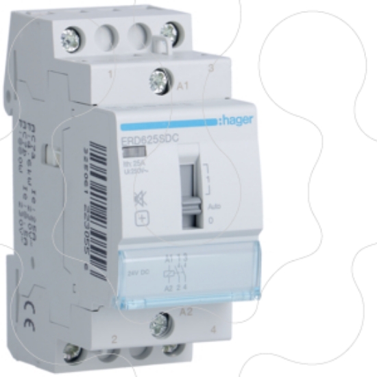 Imagem de Contactor silenci Manu, 25A, 2NA, 24V DC