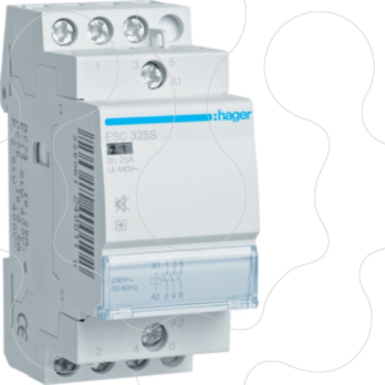 Imagem de Contactor silencioso 25A, 3NA, 230V 2M