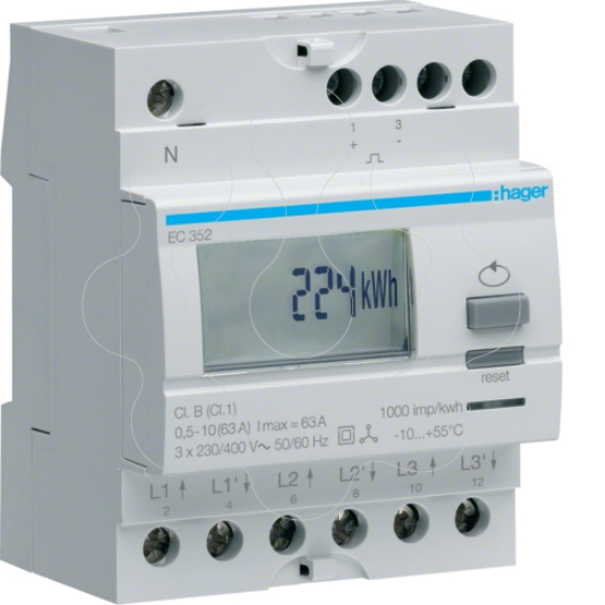 Imagem de Cont. energia trif. directo 63A 2T