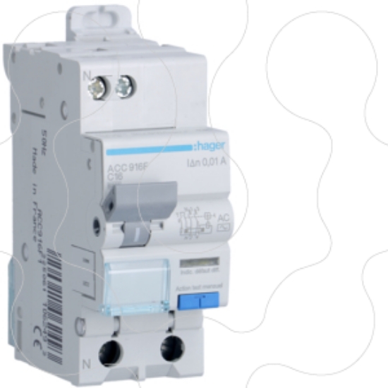 Imagem de Disjuntor dif. 1P+N 16A 10mA tipo AC 2M