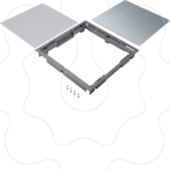 Imagem de Tampa cega Quadr 294x294 12mm Cinz