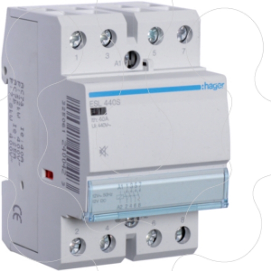 Imagem de Contactor silencioso 40A, 4NA, 12V 3M