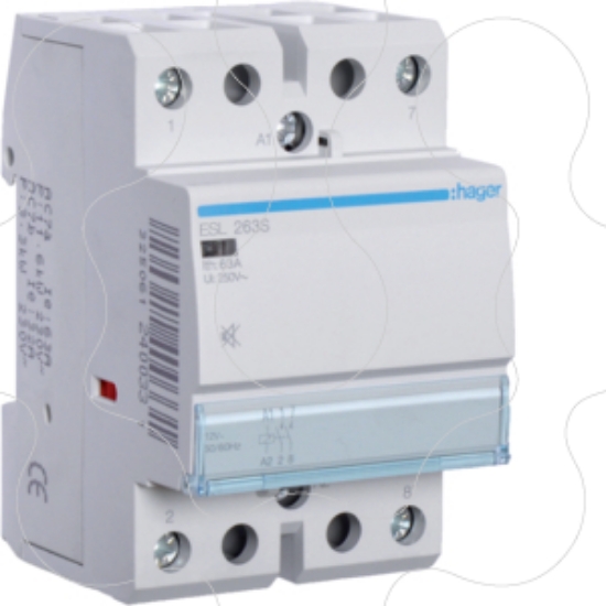 Imagem de Contactor silencioso 63A, 2NA, 12V 3M