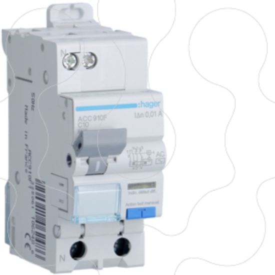 Imagem de Disjuntor dif. 1P+N 10A 10mA tipo AC 2M
