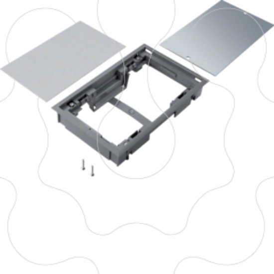 Imagem de Tampa cega Rect. 147x247 8mm Cinz
