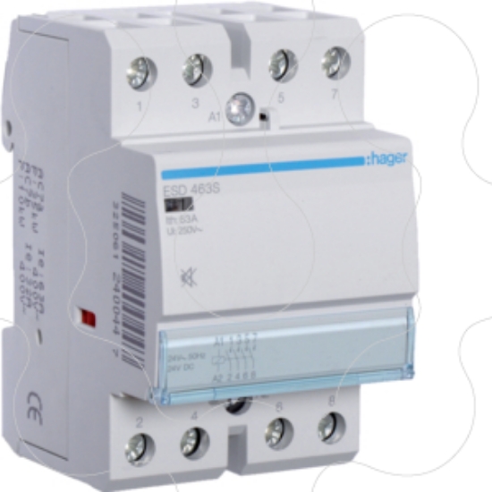 Imagem de Contactor silencioso 63A, 4NA, 24V 3M