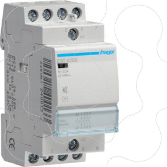Imagem de Contactor silencioso 25A, 4NA, 230V 2M