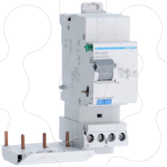 Imagem de Bloco dif. 3P+N 25A 300mA AC c/born. des