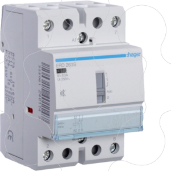 Imagem de Contactor silencioso manu 63A, 2NA, 24V