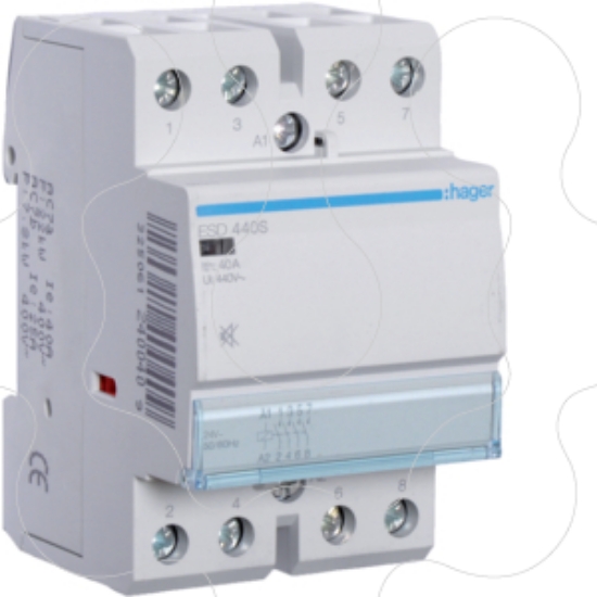 Imagem de Contactor silencioso 40A, 4NA, 24V 3M