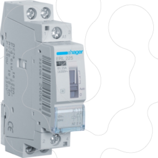 Imagem de Contactor c/cmdo manual 25A, 2NA, 12V