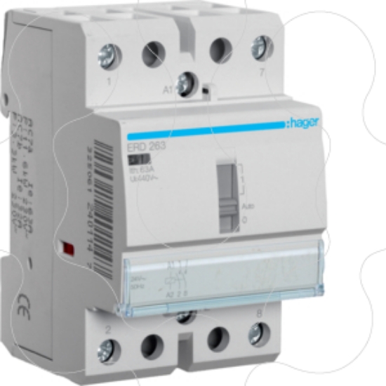 Imagem de Contactor c/cmdo manual 63A, 2NA, 24V 3M