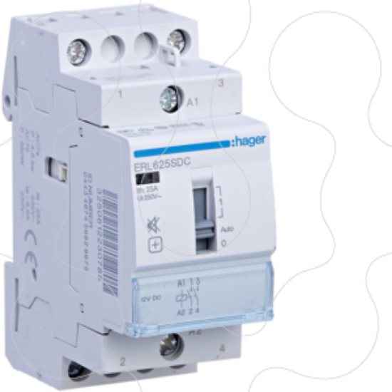Imagem de Contactor silencio manu 25A, 2NA, 12V DC
