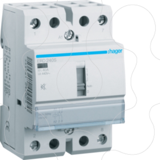 Imagem de Contactor silencioso manu 40A, 2NA, 24V