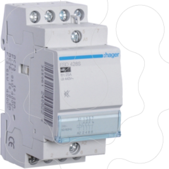 Imagem de Contactor silencioso 25A, 3NA+1NF, 24V