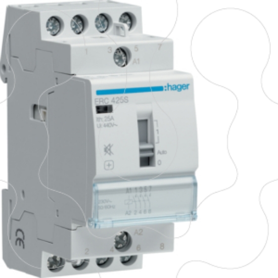 Imagem de Contactor silencioso manu 25A, 4NA, 230V