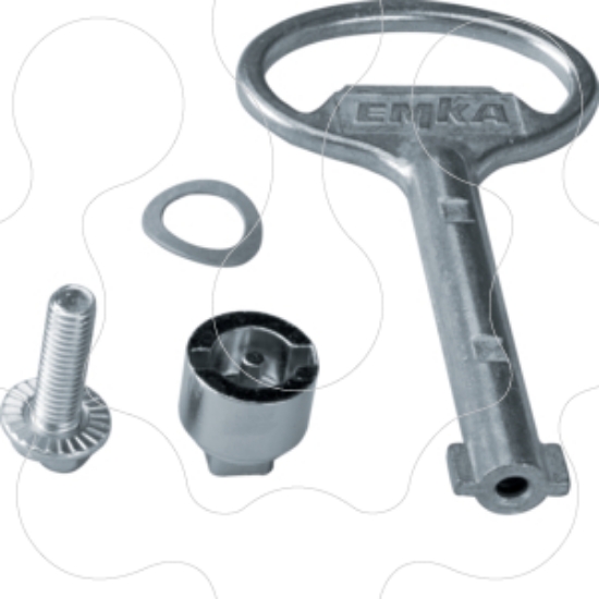 Imagem de Fechadura p/IP55/IP65 barra dupla 3mm