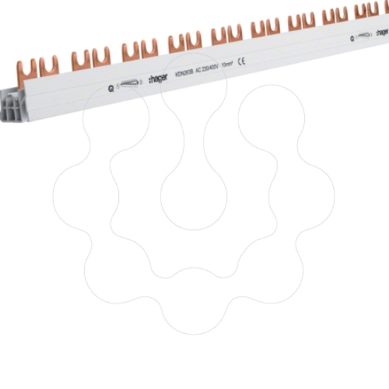 Imagem de Pente de lig. 2P 63A (forq.) 10mm2 57M