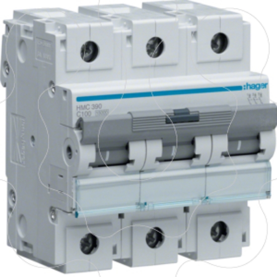 Imagem de Disjuntor 3P 100A C 15kA 4,5M