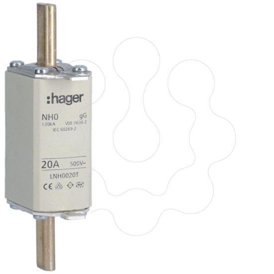 Imagem de Fusível de facas NH0 gG 20A 500V