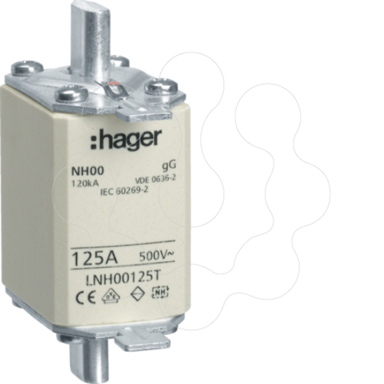 Imagem de Fusível de facas NH00 gG 125A 500V