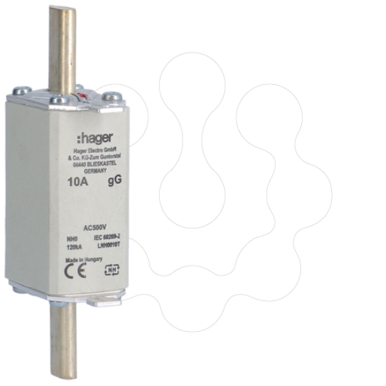 Imagem de Fusível de facas NH0 gG 10A 500V