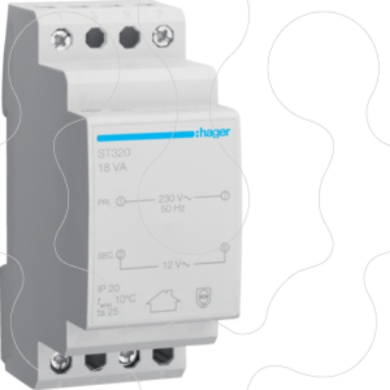 Imagem de Transf. segurança 230V/12V 18VA 2M