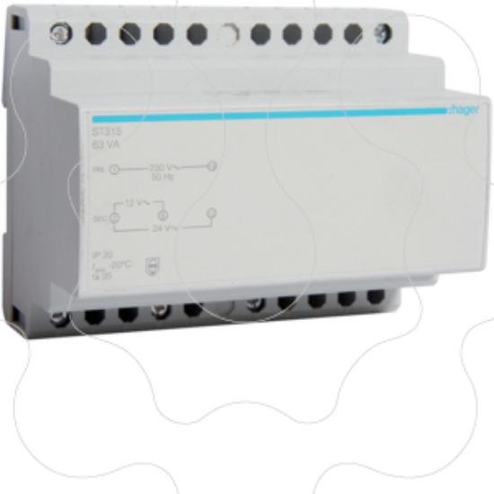 Imagem de Transf. segurança 230V/12-24V 63VA 6M