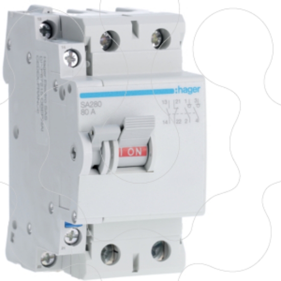 Imagem de Interruptor bipolar 2x80A 2,5M
