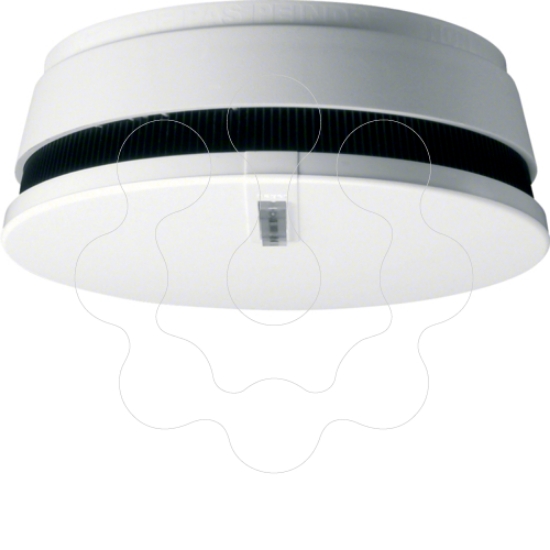 Imagem de Detector de fumo RF KNX, pilhas, branco