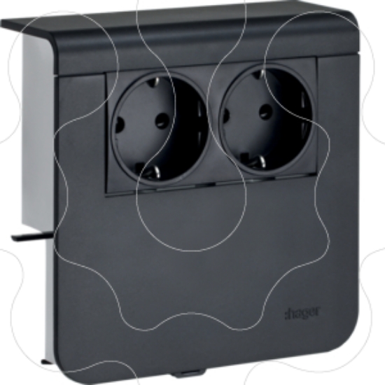 Imagem de Sup. 2xSchuko SL20080, preto grafite