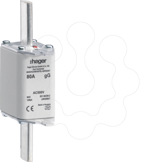 Imagem de Fusível de facas NH2C gG 80A 500V
