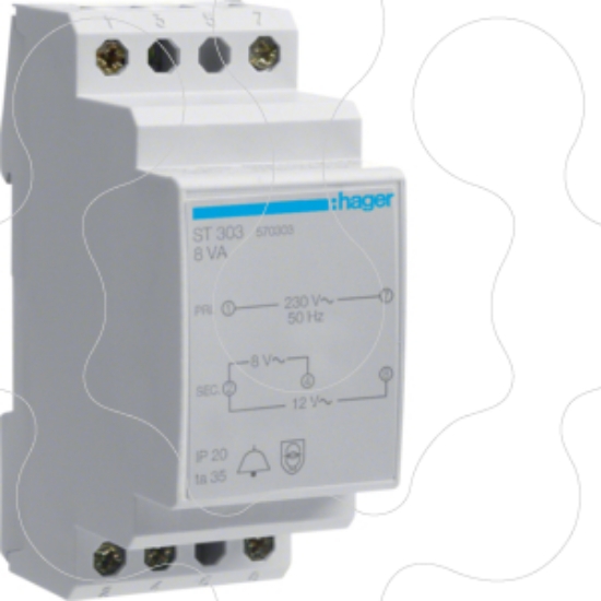 Imagem de Transf. campaínha 230V/8-12V 8VA 2M
